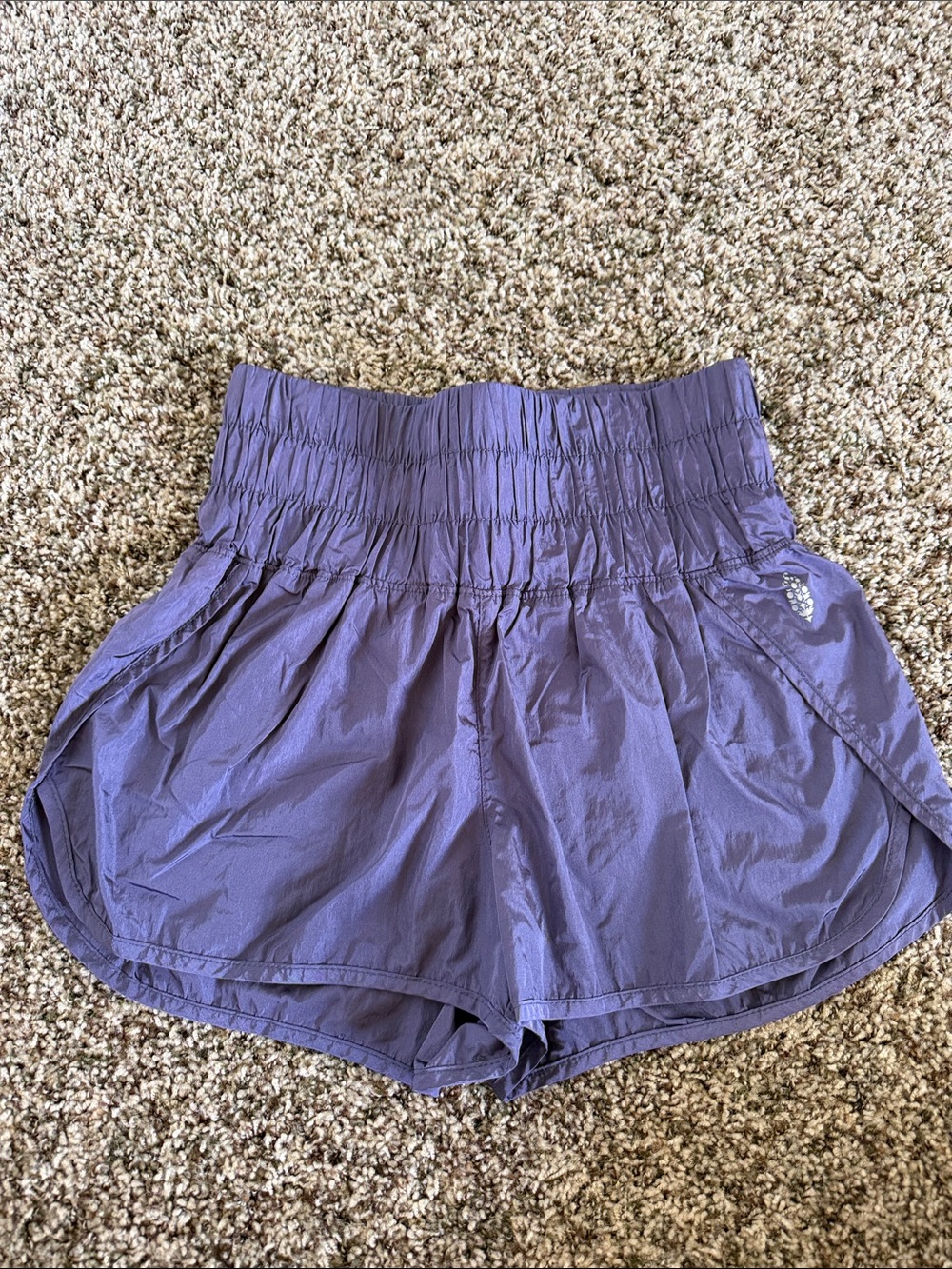 Free People Purple Way Home Run Shorts
